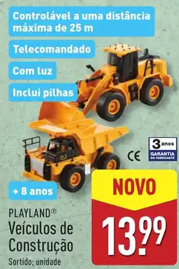 ALDI PLAYLAND Veículos de Construção promoção