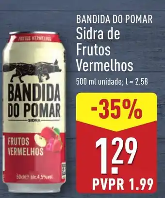 ALDI BANDIDA DO POMAR Sidra de Frutos Vermelhos promoção