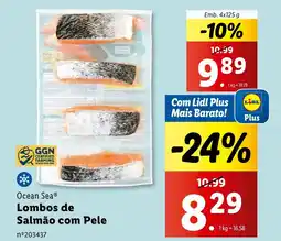 Lidl Ocean Sea Lombos de Salmão com Pele promoção