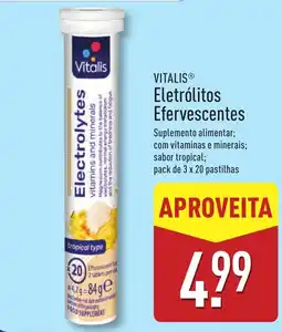 ALDI VITALIS Eletrólitos Efervescentes promoção