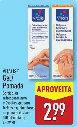 ALDI VITALIS Gel/ Pomada promoção