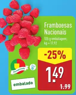 ALDI Framboesas Nacionais promoção