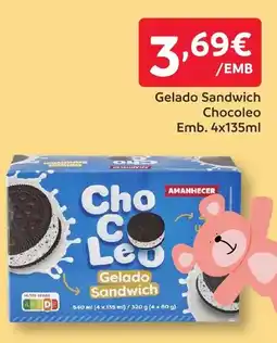 Amanhecer Gelado Sandwich Chocoleo promoção