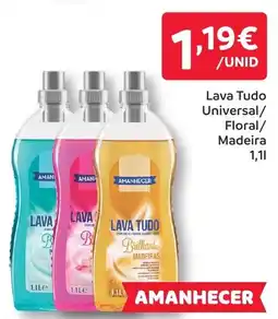Amanhecer Lava Tudo Universal/ Floral/ Madeira promoção