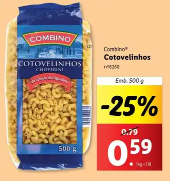 Lidl Combino Cotovelinhos promoção