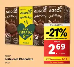 Lidl Agros Leite com Chocolate promoção