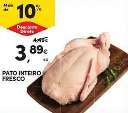 Continente Pato inteiro fresco promoção