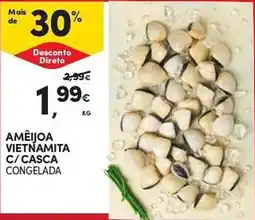 Continente Amêijoa vietnamita c/casca congelada promoção