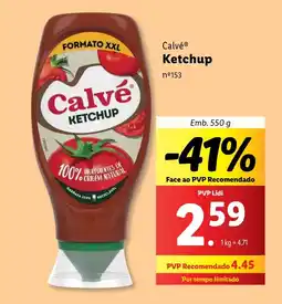 Lidl Calvé Ketchup promoção