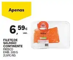 Continente Filete de salmão continente fresco promoção