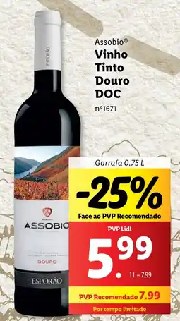 Lidl Assobio Vinho Tinto Douro DOC promoção