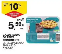 Continente Caldeirada de peixe continente ultracongelado promoção