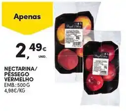 Continente Nectarina/ pêssego vermelho promoção