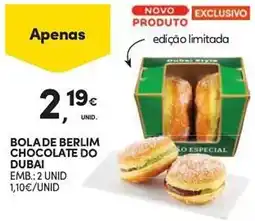 Continente Bola de berlim chocolate do dubai promoção