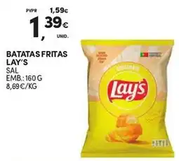 Continente Batatas fritas lay's sal promoção