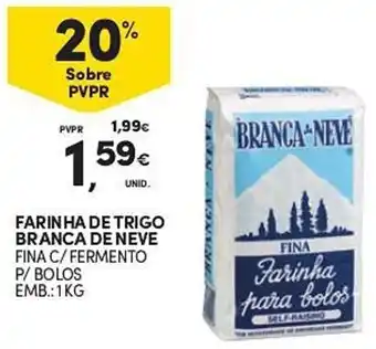 Continente Farinha de trigo branca de neve fina c/fermento p/ bolos promoção