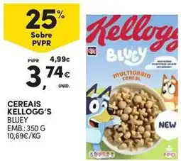 Continente Cereais kellogg's bluey promoção