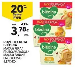 Continente Puré de fruta blėdina promoção