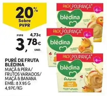 Continente Puré de fruta blėdina promoção