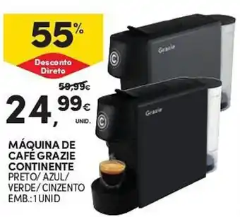 Continente Máquina de cafe grazie continente promoção
