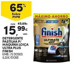 Continente Detergente pastilha p/ máquina loiça ultra plus finish promoção
