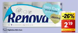 Lidl Renova Papel Higiénico Skin Care promoção