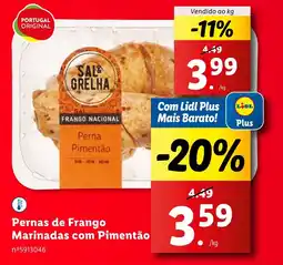 Pernas de Frango Marinadas com Pimentão