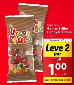 Lidl Sweet Corner Gomas Brilho Happy Ursinhos promoção