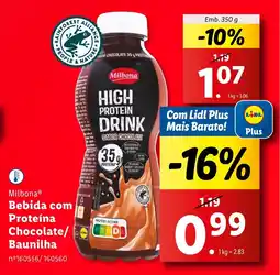 Milbona Bebida com Proteína Chocolate/ Baunilha