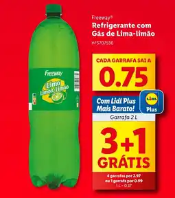 Lidl Freeway Refrigerante com Gás de Lima-limão promoção