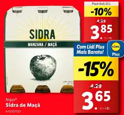 Lidl Argus Sidra de Maçã promoção