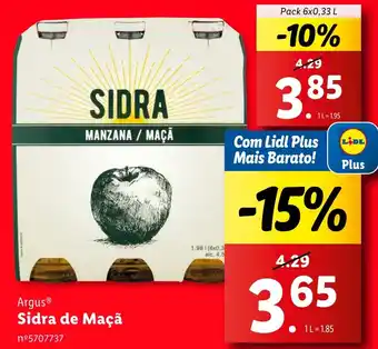 Lidl Argus Sidra de Maçã promoção