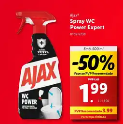 Lidl Ajax Spray WC Power Expert promoção