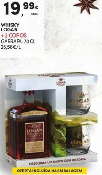 Continente Whisky Logan 70cl promoção