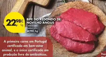 Pingo Doce Bife do redondo de novilho angus promoção