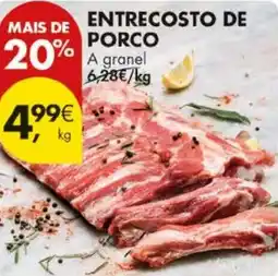 Pingo Doce Entrecosto de porco a granel promoção
