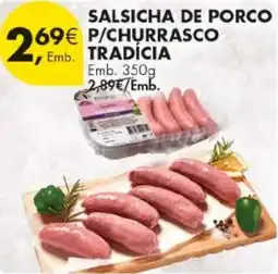 Pingo Doce Salsicha de porco p/churrasco tradícia promoção
