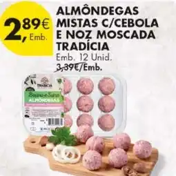 Pingo Doce Almondegas mistas c/cebola e noz moscada tradícia promoção