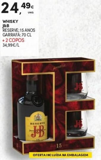Continente Whisky J&B 70cl promoção