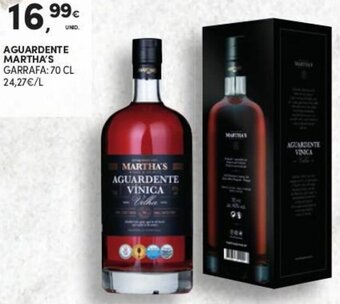 Continente Aguardente Martha's 70cl promoção