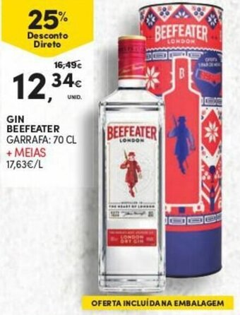 Continente Gin Beefeater 70cl promoção