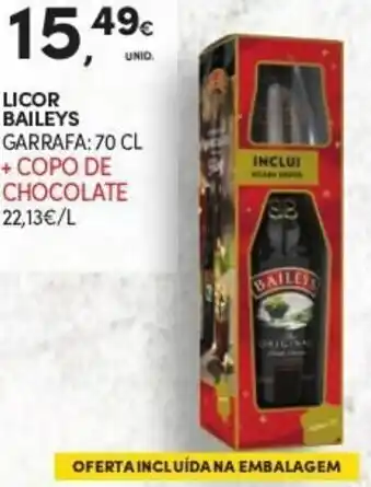 Continente Licor Baileys 70cl promoção