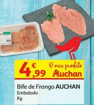 Auchan Bife de frango auchan promoção