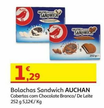 Bolacha sandwich auchan