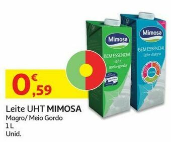 Auchan Leite uht mimosa promoção