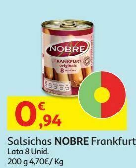 Salsichas nobre
