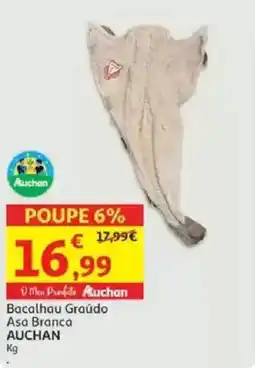 Auchan Bacalhau Graúdo Asa Branca AUCHAN promoção