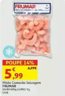 Auchan Miolo Camarão Selvagem FRUMAR promoção