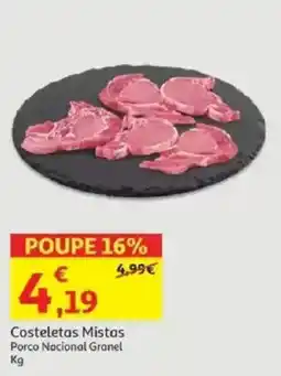 Auchan Costeletas Mistas Porco Nacional Granel promoção