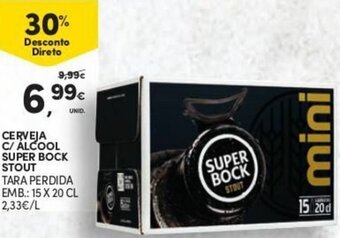 Continente Cerveja C/ Álcool Super Bock Stout 15 x 20cl promoção